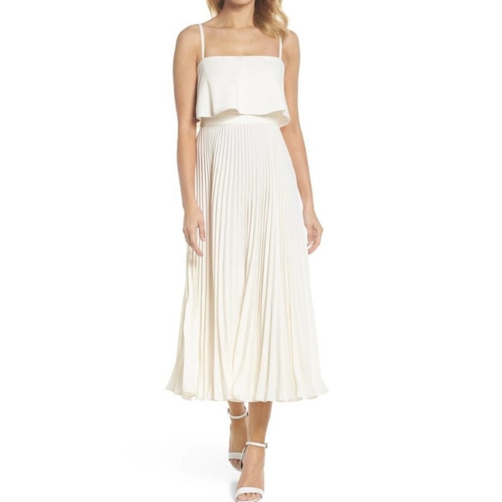 Hill Jill Stuart Pleated Popover Dress